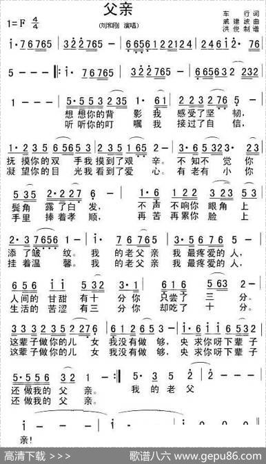 父亲（车行词戚建波曲） - 车行|戚建波