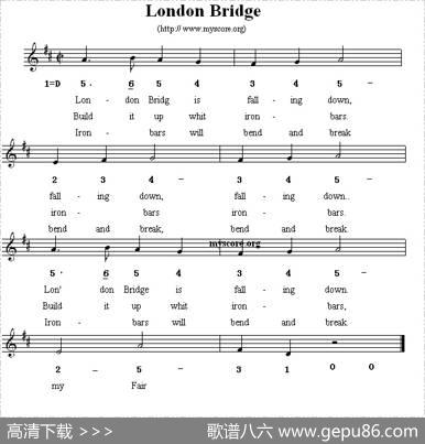 LondonBridge（伦敦桥）（英文儿歌）