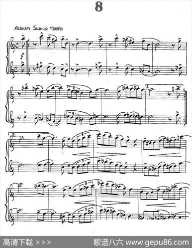 JazzConceptionForSaxophoneDuets-8（二重奏）