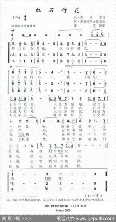 红石竹花（前苏联）