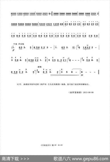 月夜思乡（巴乌独奏）|陈佳定