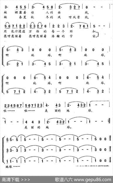 地球，美丽的地球（中央电视台“世界地球日”专题片《善待地球》主题歌） - 徐俊松|陈国金