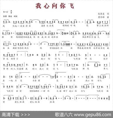 我心向你飞（阮晓星词惠培峰曲） - 阮晓星|惠培峰