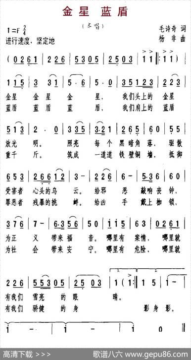 金星蓝盾 - 毛诗奇|杨非