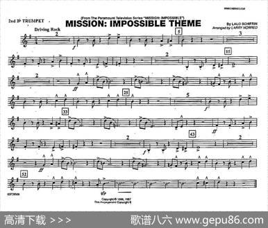 MISSIONIMPOSSIBLETHEME（分谱：第二小号）