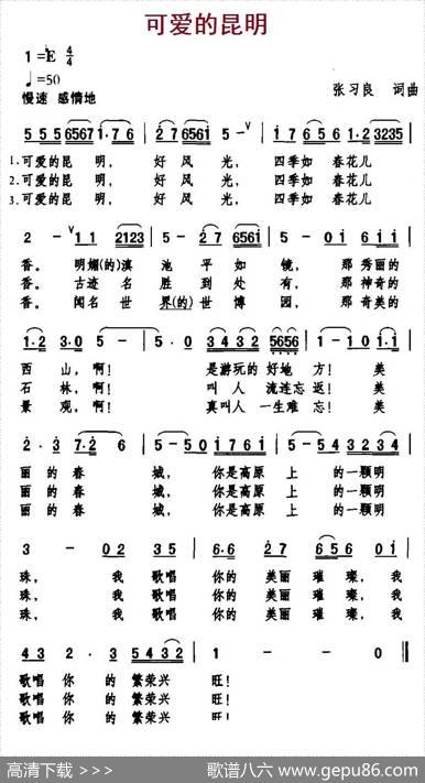 可爱的昆明 - 张习良|张习良