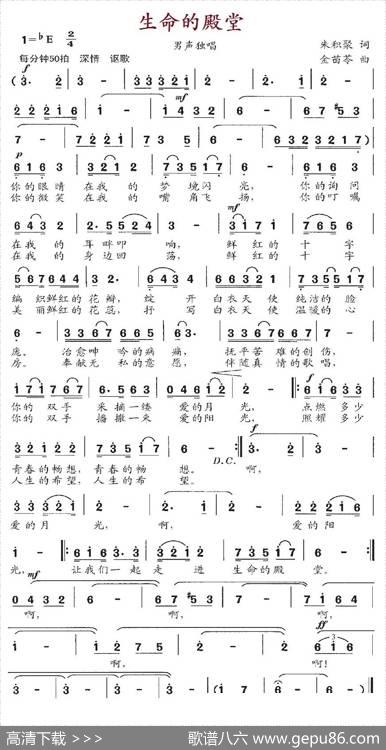 生命的殿堂 - 朱积聚|金苗苓