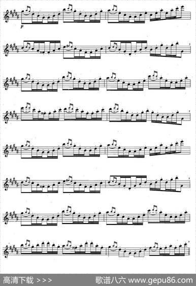 萨克斯练习曲合集（4—35）68拍装饰音练习|安德森