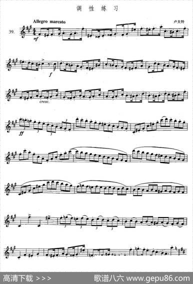 萨克斯练习曲合集（3—39）调性练习|卢夫特
