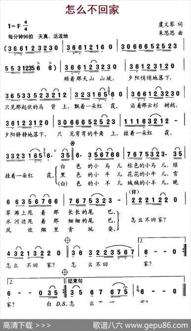 怎么不回家 - 虞文琴|朱思思