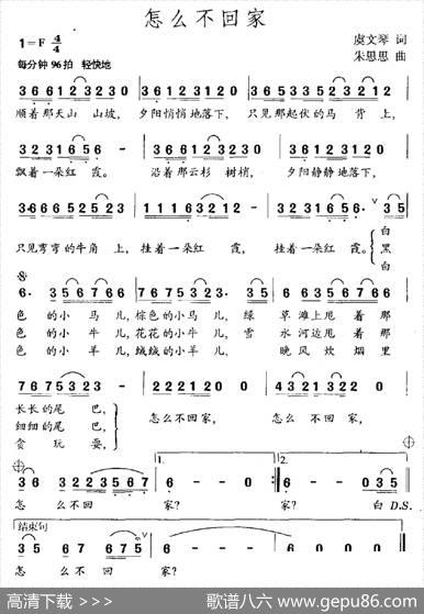 怎么不回家 - 虞文琴|朱思思