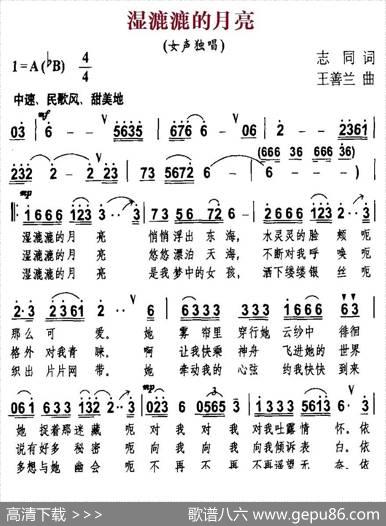 湿漉漉的月亮 - 志同|王善兰
