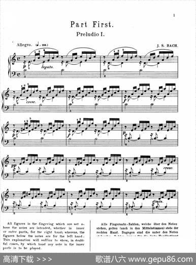 巴赫《平均律钢琴曲集》TheWellTemperedClavier（Prelude&Fugue_01）|JohannSebastianBach
