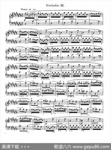 巴赫《平均律钢琴曲集》（Prelude&Fugue-3）|JohannSebastianBach