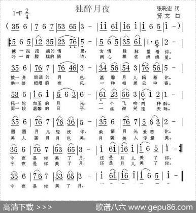独醉月夜 - 张晓宏|贤文