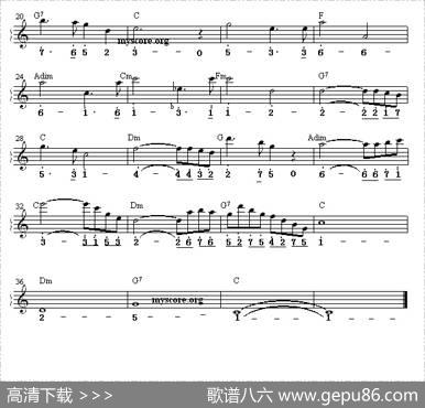 圣母颂（双谱式电子琴谱）|巴赫/古诺
