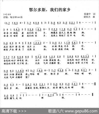 鄂尔多斯，我们的家乡（张建中词梁恒杰曲） - 张建中|梁恒杰