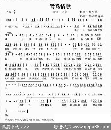 鸳鸯情歌（樊少华词曲） - 樊少华|樊少华
