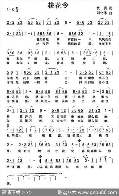 桃花令 - 袁质|刘北休
