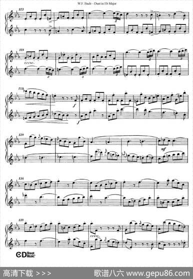 Eb大调二重奏|W.F.Bach（W.F.巴赫）