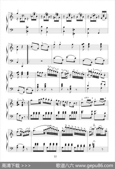 小星星变奏曲K.265带指法（Mozart.莫扎特）|莫扎特