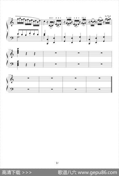 小星星变奏曲K.265带指法（Mozart.莫扎特）|莫扎特