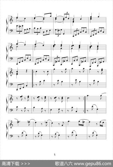 小星星变奏曲K.265带指法（Mozart.莫扎特）|莫扎特