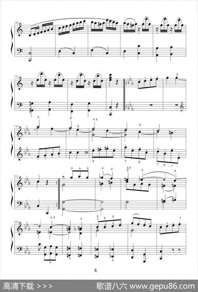 小星星变奏曲K.265带指法（Mozart.莫扎特）|莫扎特
