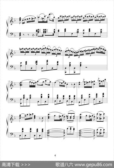 F大调浪漫曲（RomanceNo.2Op.50，贝多芬）（根据同名小提琴曲改编）|贝多芬作曲、寒风改编制谱