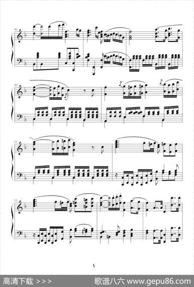 F大调浪漫曲（RomanceNo.2Op.50，贝多芬）（根据同名小提琴曲改编）|贝多芬作曲、寒风改编制谱