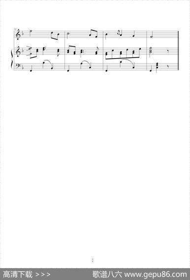 摇篮曲（勃拉姆斯作曲版、伴奏谱）|勃拉姆斯
