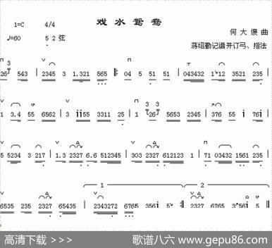 戏水鸳鸯|何大傻