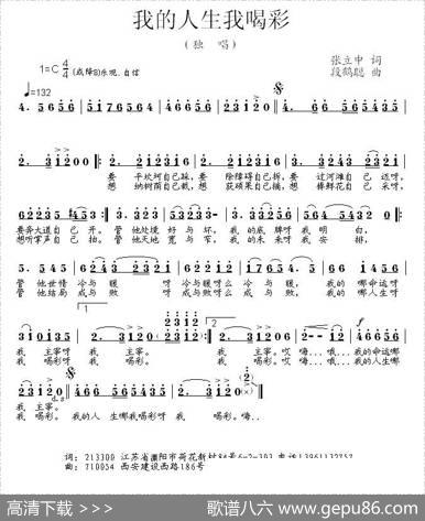 我的人生我喝采 - 张立中|段鹤聪