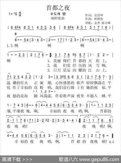 [朝鲜]首都之夜