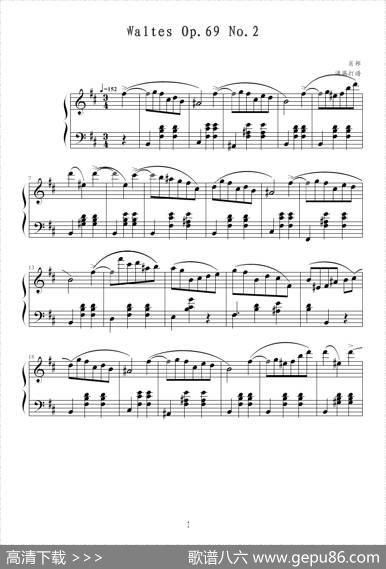 WaltesOp.69No.2|肖邦-chopin