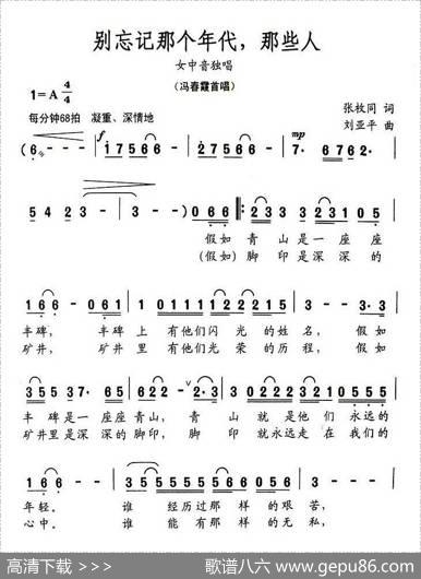别忘记那个年代，那些人 - 张枚同|刘亚平