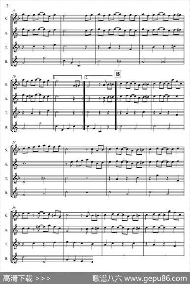 TheEntertainer（四重奏）|ScottJoplin(1868-1917)