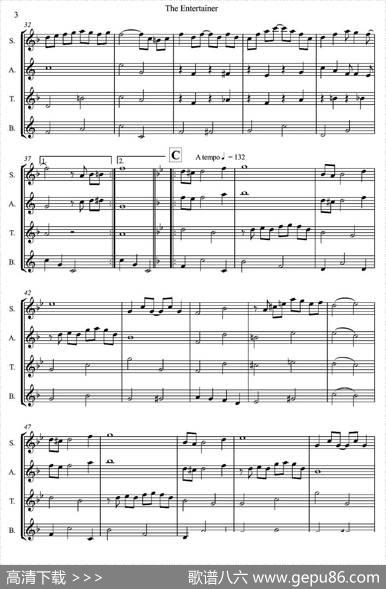 TheEntertainer（四重奏）|ScottJoplin(1868-1917)