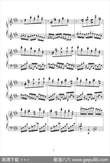 E大调练习曲（Op.72No.1）|莫什科夫斯基-Moszkowski