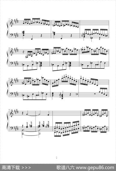 E大调练习曲（Op.72No.1）|莫什科夫斯基-Moszkowski