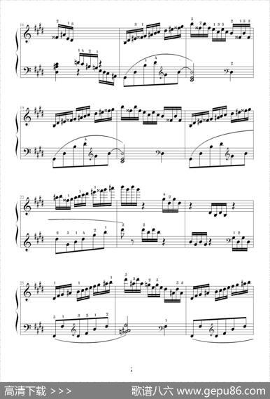 E大调练习曲（Op.72No.1）|莫什科夫斯基-Moszkowski