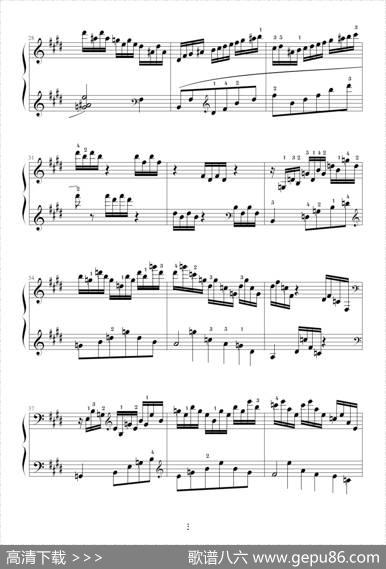 E大调练习曲（Op.72No.1）|莫什科夫斯基-Moszkowski