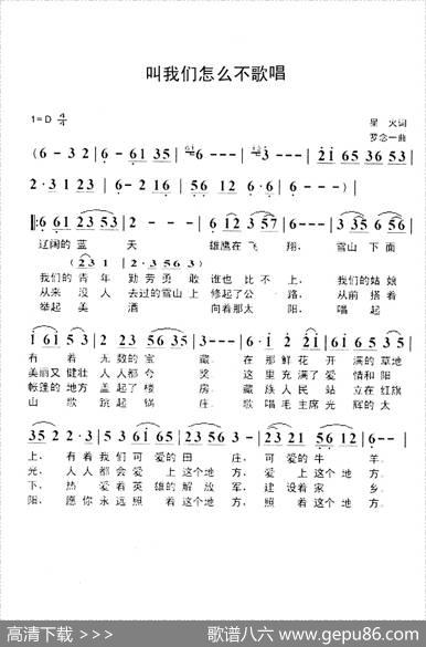 叫我们怎么不歌唱 - 星火|罗念一