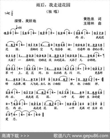 雨后，我走进花园 - 黄胜泉|王培林