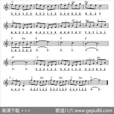早晨（线简谱混排版）|[挪]格里格