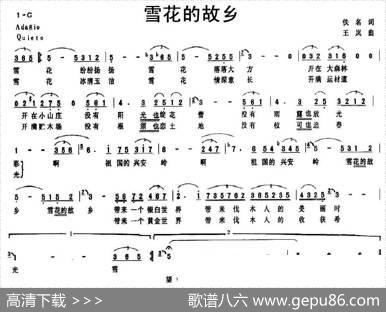 雪花的故乡 - 佚名|王岚