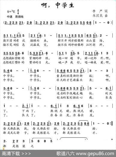 啊，中学生 - 李严|朱汉民