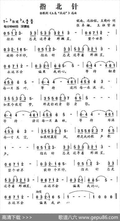 指北针（轻歌剧《玉鸟“兵站”》选曲） - 妮南、冯柏铭、王晓岭|张卓娅、王祖皆