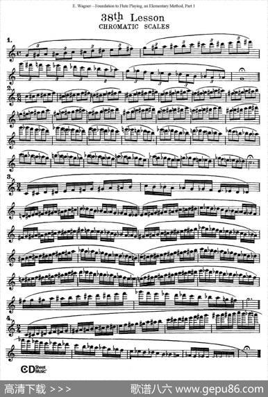 长笛演奏基础教程练习（31—40）|E·Wagner（E·韦格）