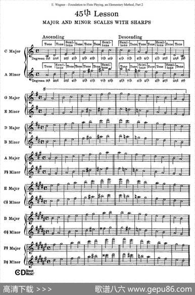 长笛演奏基础教程练习（41—46）|E·Wagner（E·韦格）